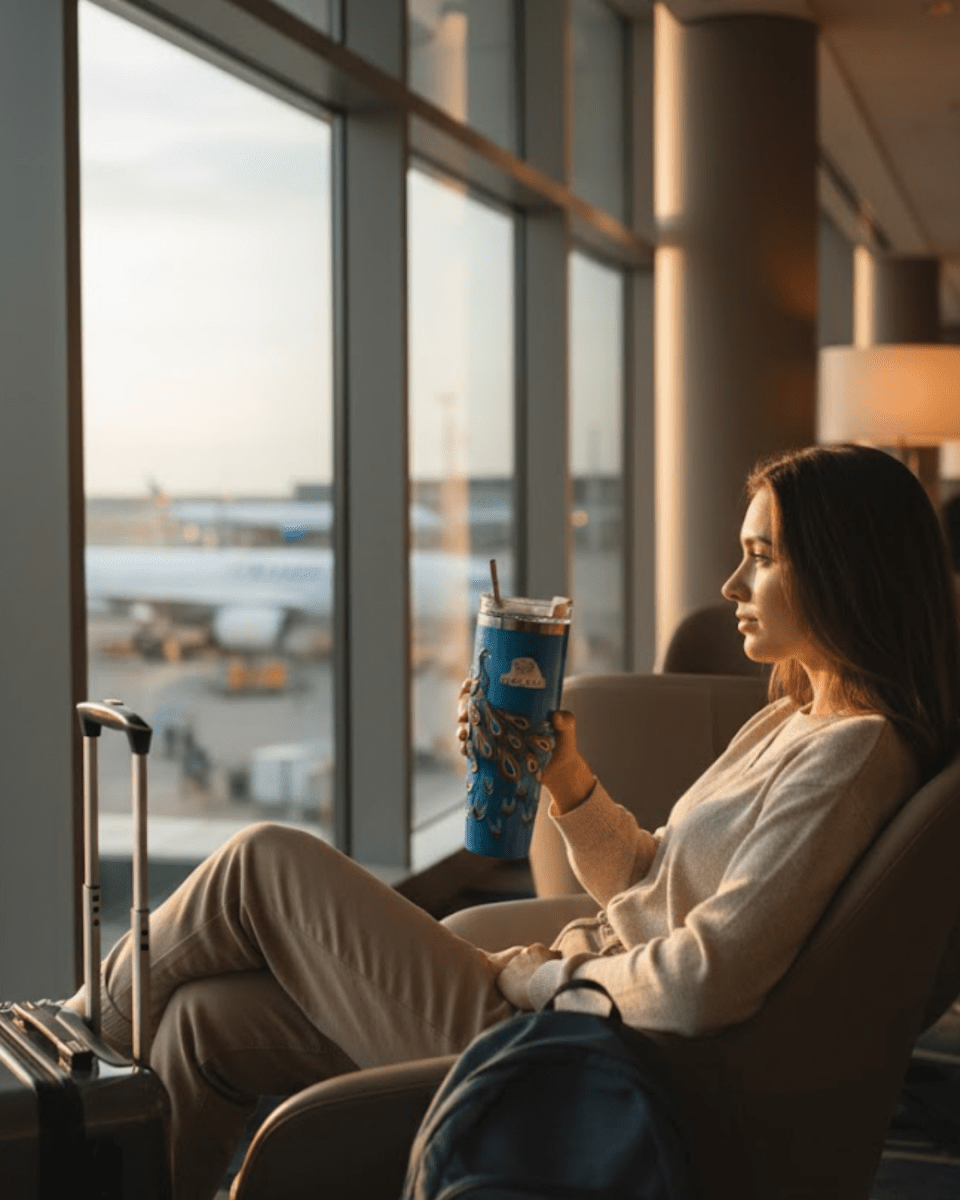 Peacock Royale 3D Hand Painted Customized Name Tumbler - Rare Owl