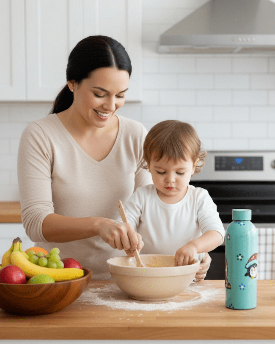 Penguin Buddy Inspired Customized 3D Hand Painted Kids Bottle – 500ml - Rare Owl