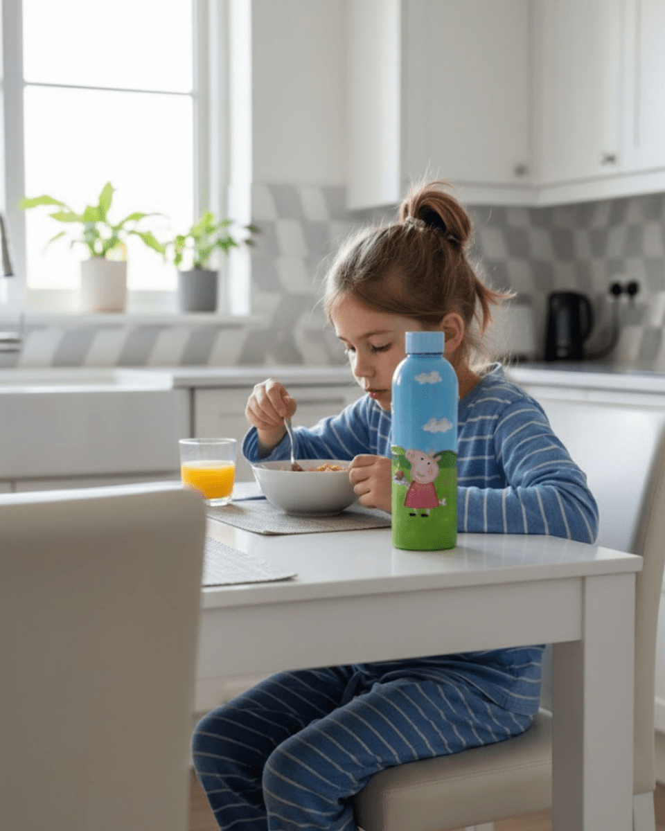 Peppa Pig Inspired Customized 3D Hand Painted Kids Bottle – 500ml - Rare Owl