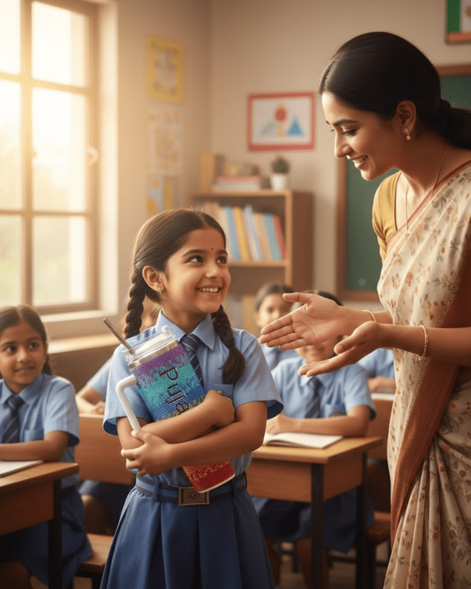 Rainbow Sparkler Handmade Rhinestone Customized Name Tumbler - Rare Owl