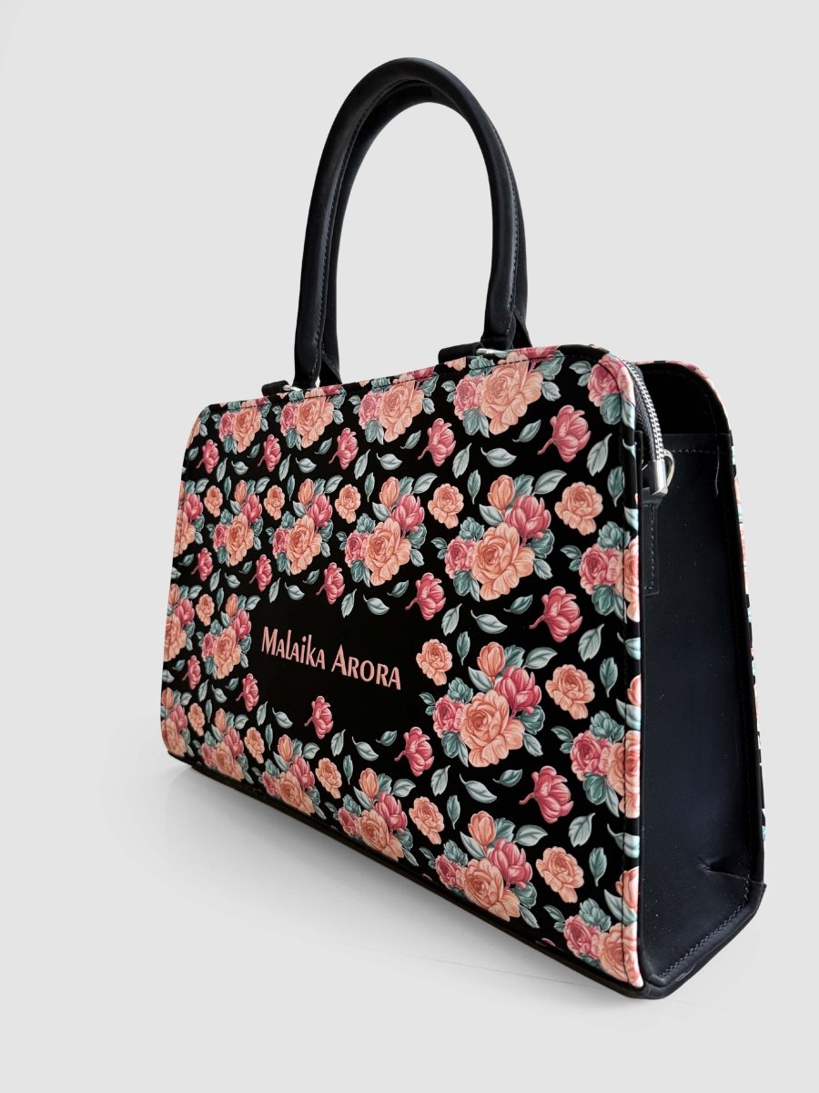Rosé Reverie Customized Name Tote Bag for Women | Rare Canvas - Rare Owl