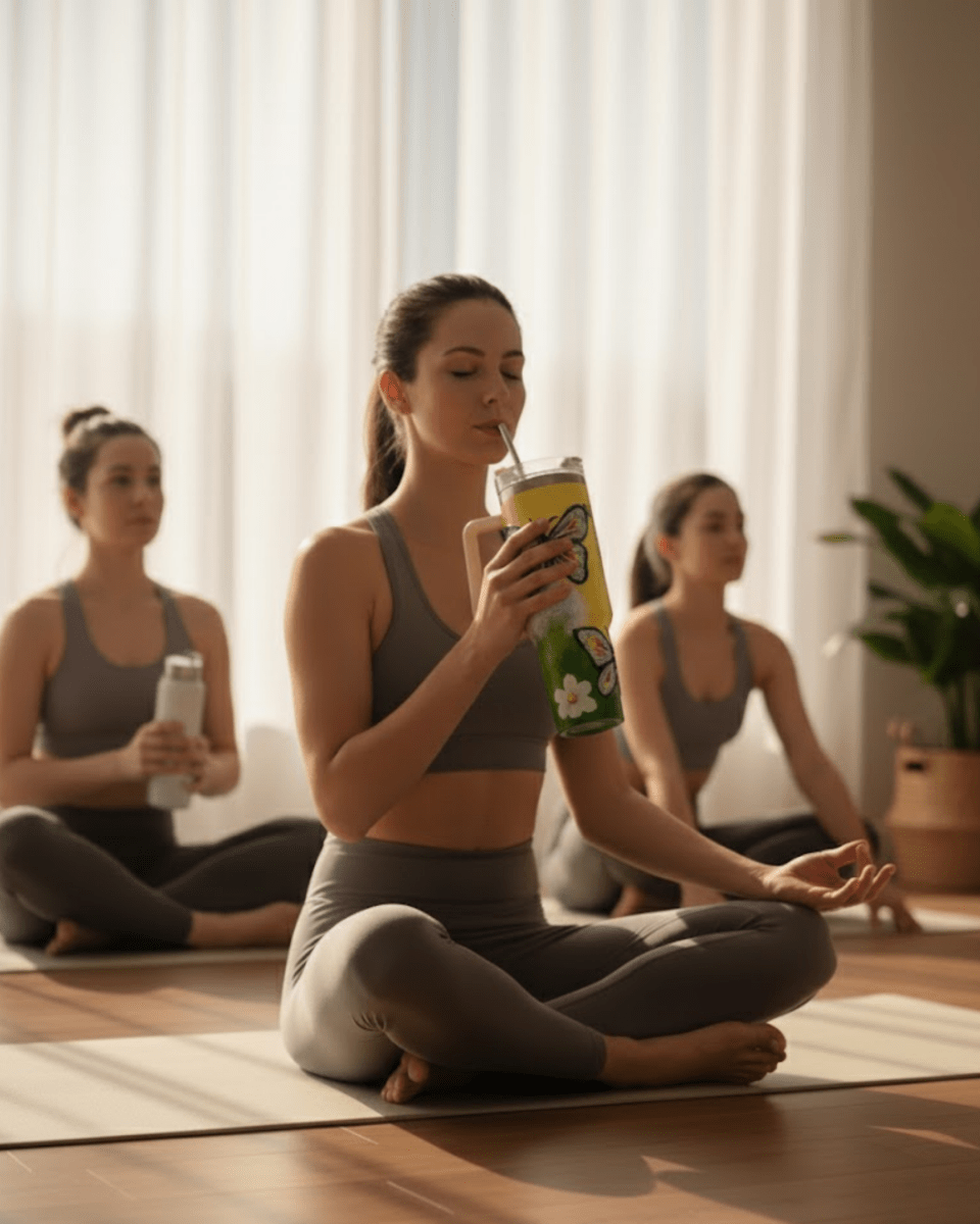 Spring Butterfly 3D Hand Painted Customized Name Tumbler - Rare Owl