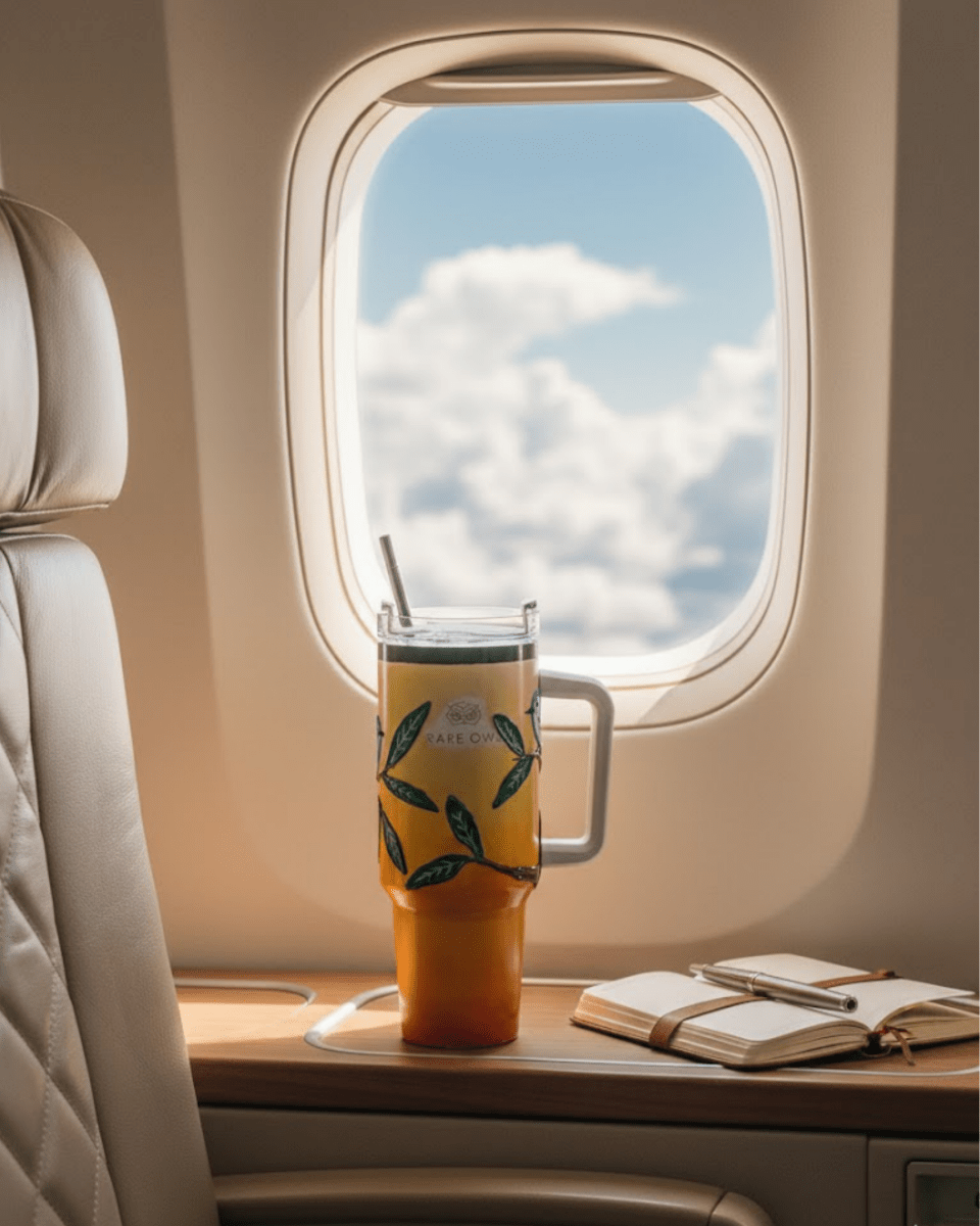 Vibrant Canopy 3D Hand Painted Customized Name Tumbler - Rare Owl